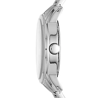 Relic By Fossil Kaden Mens Multi-Function Silver Tone Stainless Steel Bracelet Watch Zr12622