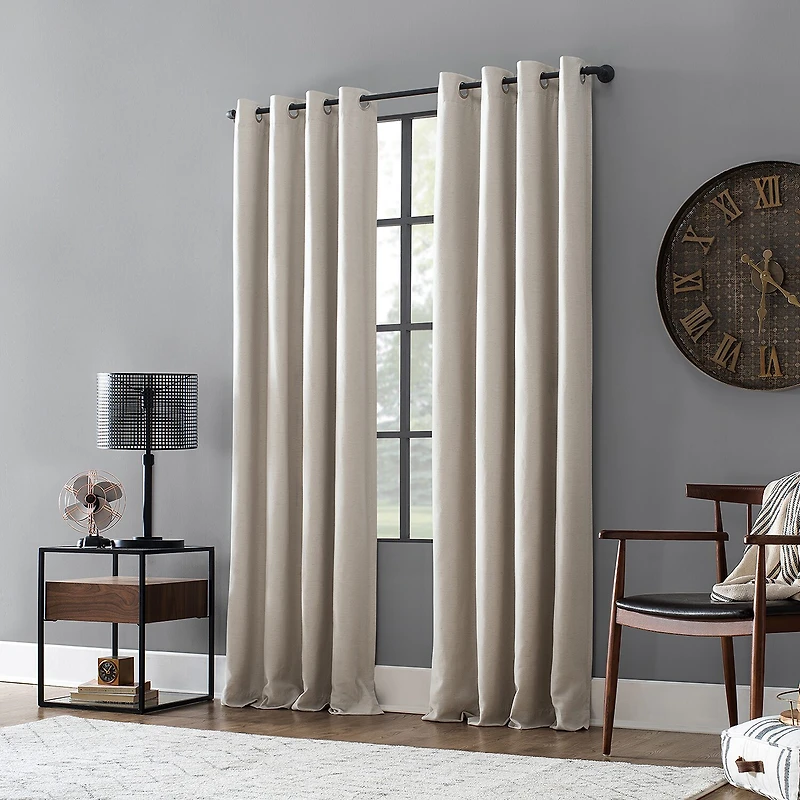 Archaeo Colt Grommet Top Energy Saving 100% Blackout Single Curtain Panel