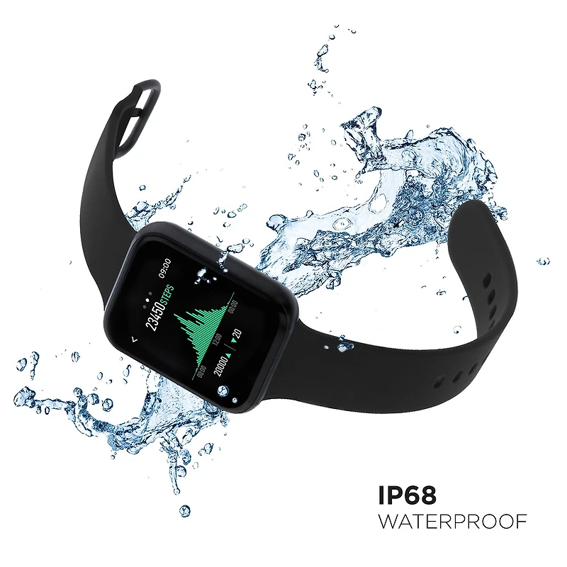 Itouch Air 3 Unisex Adult Black Smart Watch 500006b-4-51-G02