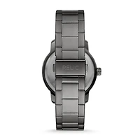 Relic By Fossil Sanger Mens Gray Stainless Steel Bracelet Watch Zr12639