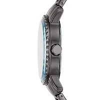 Relic By Fossil Sanger Mens Gray Stainless Steel Bracelet Watch Zr12639