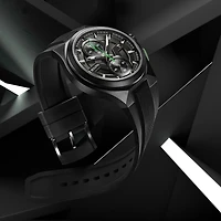 Bulova Maquina Mens Chronograph Black Strap Watch 98b381