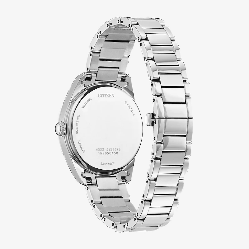 Citizen Arezzo Womens Silver Tone Stainless Steel Bracelet Watch Em0970-53a