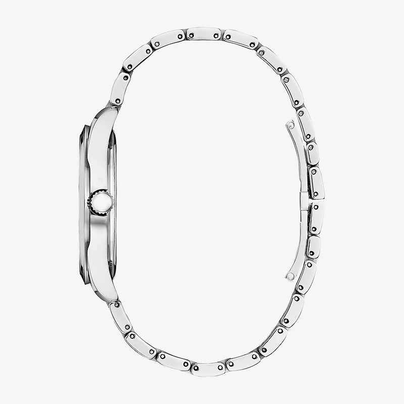 Citizen Arezzo Womens Silver Tone Stainless Steel Bracelet Watch Em0970-53a