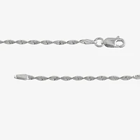 Made in Italy Womens Sterling Silver 18 Inch Herringbone Chain Necklace