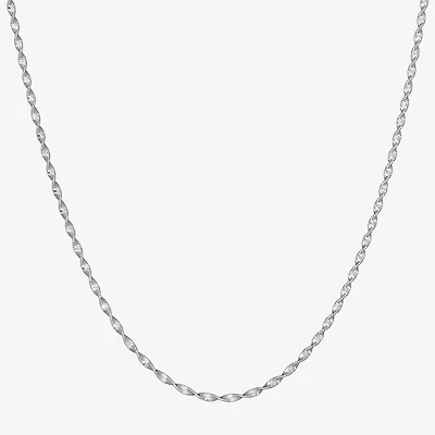 Made in Italy Womens Sterling Silver 18 Inch Herringbone Chain Necklace