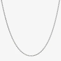 Made in Italy Womens Sterling Silver 18 Inch Herringbone Chain Necklace