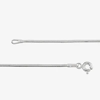 Made Italy Womens Sterling Silver 16 Inch Snake Chain Necklace