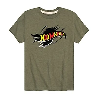 Little & Big Kid Boys Crew Neck Short Sleeve Regular Fit Hot Wheels Graphic T-Shirt