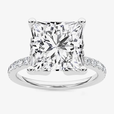 Grown Gorgeous (F / Vs2) Womens / Ct. T.W. Lab White Diamond 14K Gold Side Stone Engagement Ring