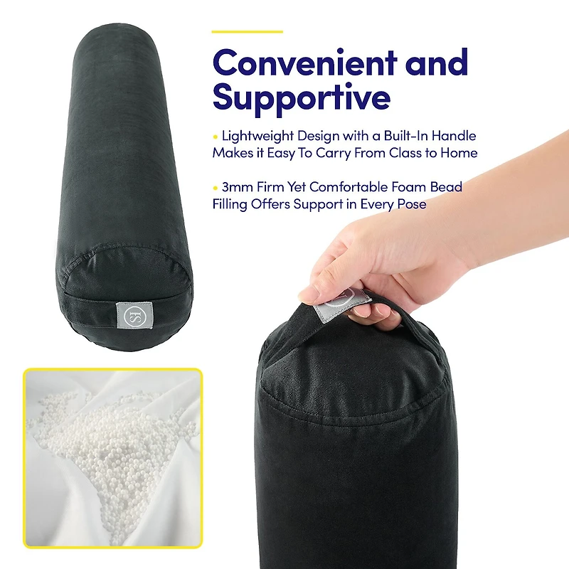 Sweet Home Collection Yoga Portable Cushion Bolster Pillow