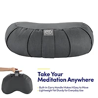 Sweet Home Collection Crescent Zafu Meditation Cushion Floor Pillow