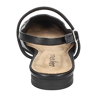 Easy Street Blake Womens Square Closed Toe Ballet Flats