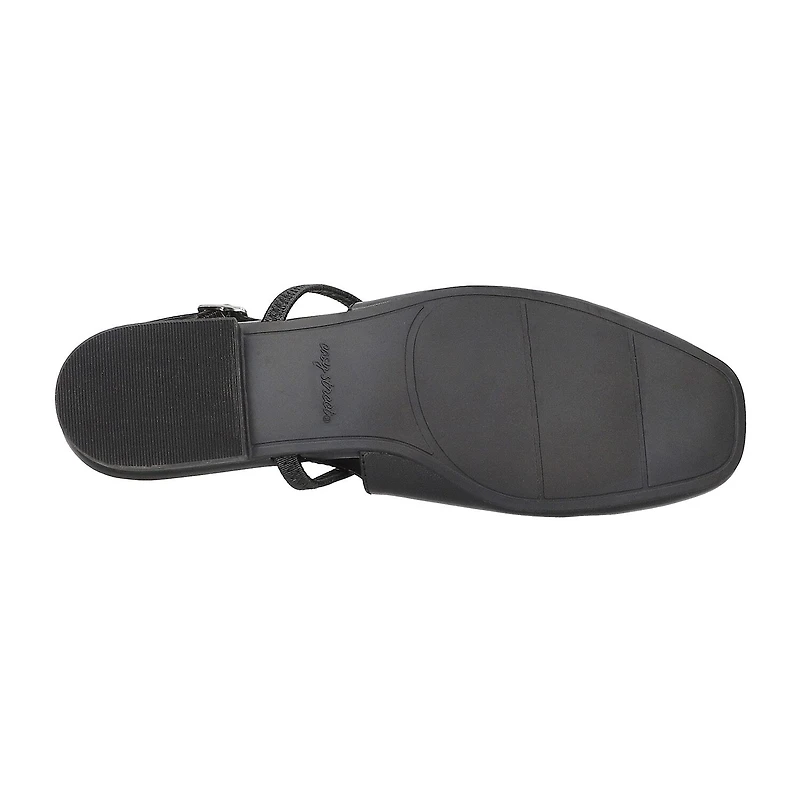 Easy Street Blake Womens Square Closed Toe Ballet Flats
