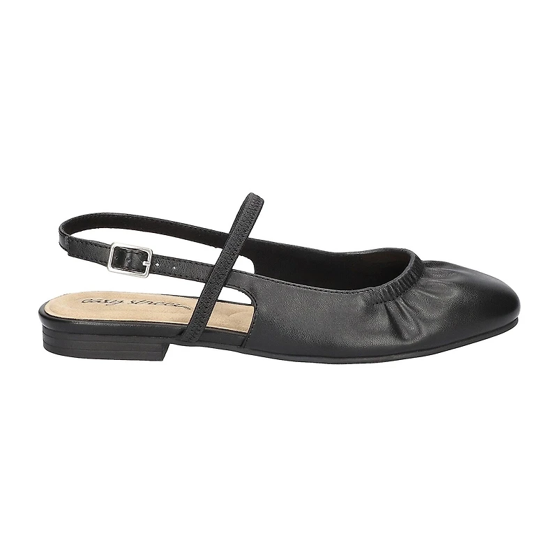 Easy Street Blake Womens Square Closed Toe Ballet Flats