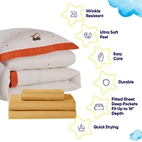 Sweet Home Collection Construction Cozy Kids Bedding Set Down Alternative Comforter Set