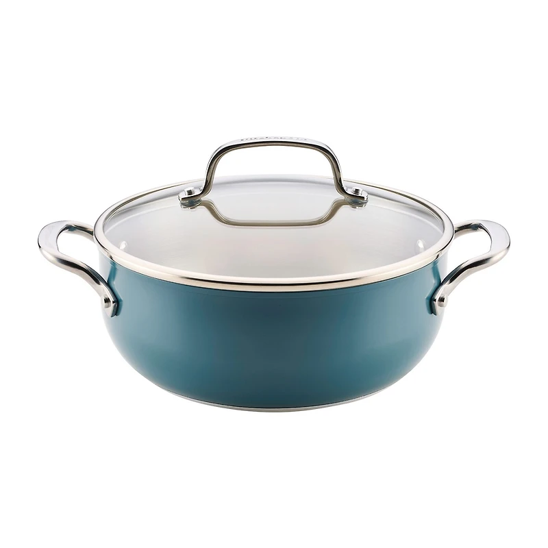KitchenAid Color-Finished Stainless Steel 3-Ply Base 4-qt. Dutch Oven