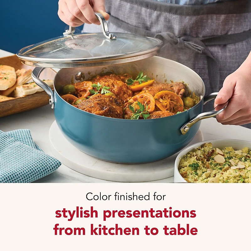 KitchenAid Color-Finished Stainless Steel 3-Ply Base 4-qt. Dutch Oven