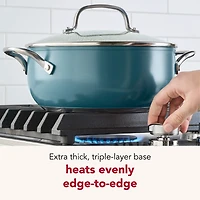 KitchenAid Color-Finished Stainless Steel 3-Ply Base  4-qt. Dutch Oven