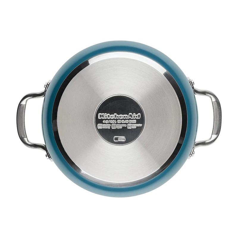 KitchenAid Color-Finished Stainless Steel 3-Ply Base 4-qt. Dutch Oven