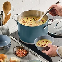 KitchenAid Color-Finished Stainless Steel 3-Ply Base 8-qt. Stockpot