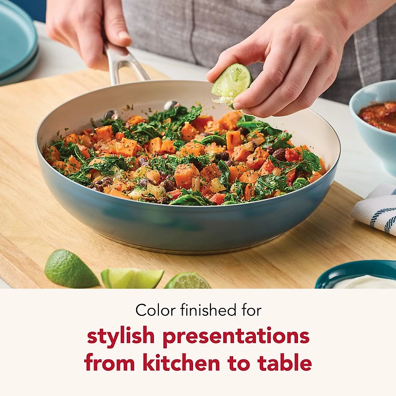 KitchenAid Color-Finished Stainless Steel 3-Ply Base 9.5" Frying Pan
