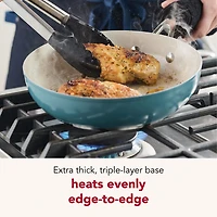 KitchenAid Color-Finished Stainless Steel 3-Ply Base 9.5" Frying Pan