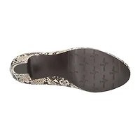 Easy Street Zest Womens Round Closed Toe Sculptural Heel Pumps