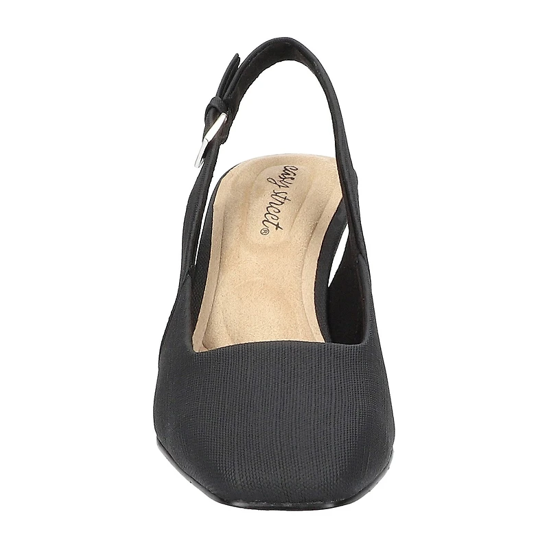 Easy Street Ritsa Womens Square Closed Toe Chunky Heel Pumps