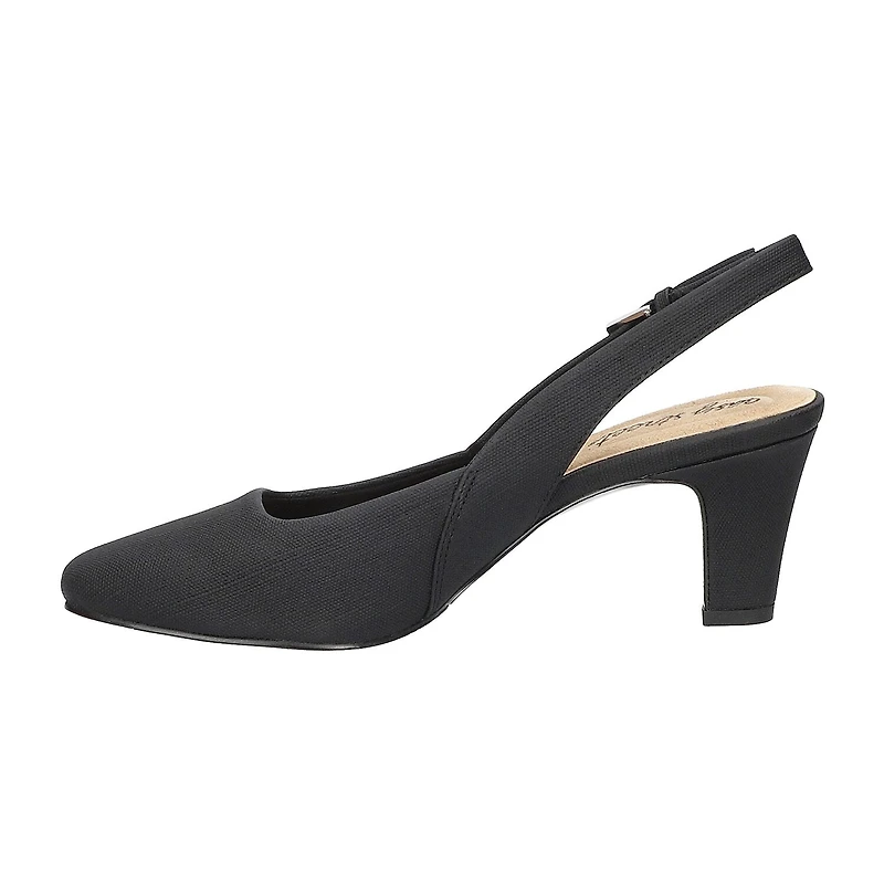 Easy Street Ritsa Womens Square Closed Toe Chunky Heel Pumps