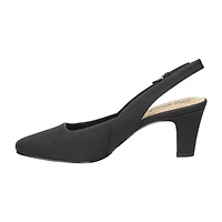 Easy Street Ritsa Womens Square Closed Toe Chunky Heel Pumps
