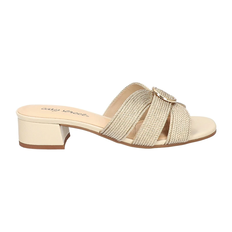 Easy Street Womens Onyx Heeled Sandals