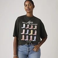 Levi's® Womens Crew Neck Elbow Sleeve T-Shirt