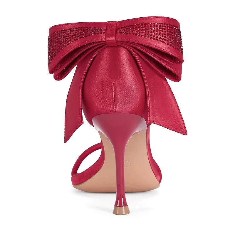 IZZY by AZALEA WANG Adora Womens Square Open Toe Stiletto Heel Pumps