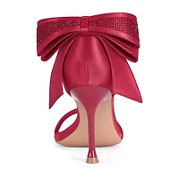 IZZY by AZALEA WANG Adora Womens Square Open Toe Stiletto Heel Pumps