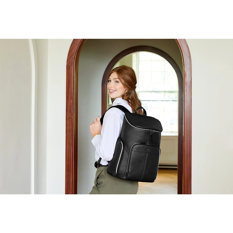 Samsonite Mobile Solution 2 Leather Deluxe Unisex Adult Padded Straps Backpack