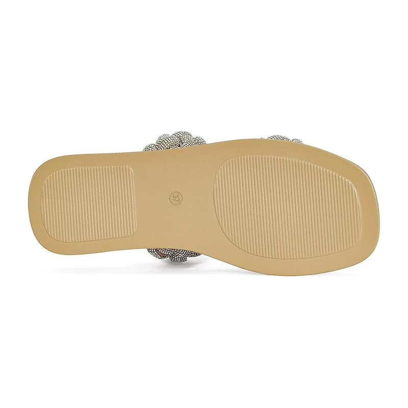 IZZY by AZALEA WANG Andra Womens Footbed Sandals