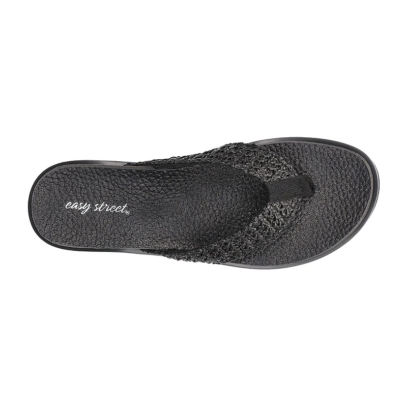 Easy Street Womens Whimsy Slide Sandals