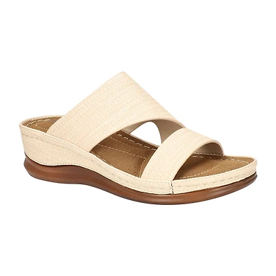 Easy Street Womens Larrain Wedge Sandals