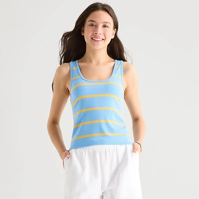 Hurley Womens Juniors Scoop Neck Sleeveless Tank Top