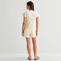 Arizona Sleeveless Womens Shortalls Juniors
