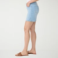 Gloria Vanderbilt Amanda Womens 6" High Rise Denim Short