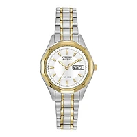 Citizen Corso Womens Two Tone Stainless Steel Bracelet Watch Ew3144-51a