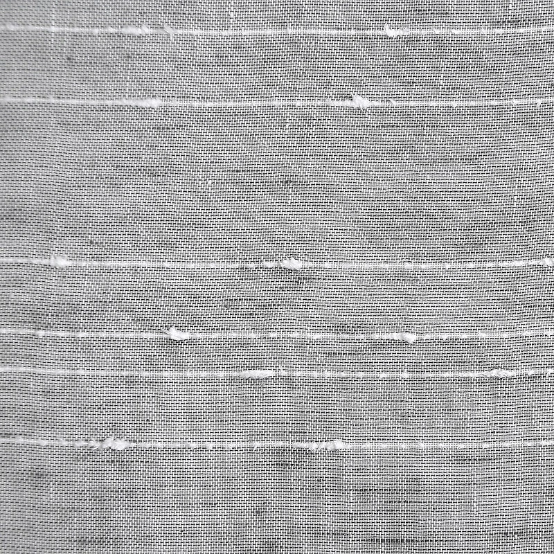 Clean Window Textured Slub Stripe Rod Pocket Sheer Single Curtain Panel