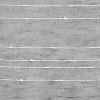 Clean Window Textured Slub Stripe Rod Pocket Sheer Single Curtain Panel