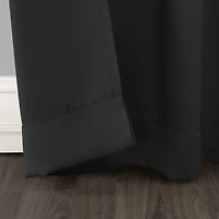 Sun Zero Evan Rod Pocket Energy Saving Blackout Single Curtain Panel