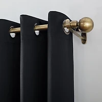 Sun Zero Oslo Grommet Top Energy Saving 100% Blackout Single Curtain Panel