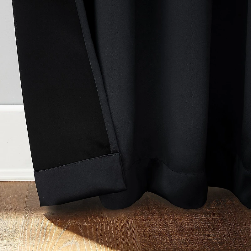 Sun Zero Oslo Grommet Top Energy Saving 100% Blackout Single Curtain Panel
