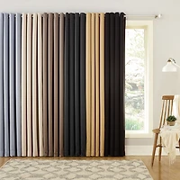Sun Zero Oslo Grommet Top Energy Saving 100% Blackout Single Curtain Panel