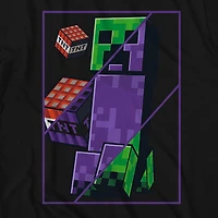 Little & Big Kid Boys Crew Neck Short Sleeve Regular Fit Minecraft Graphic T-Shirt